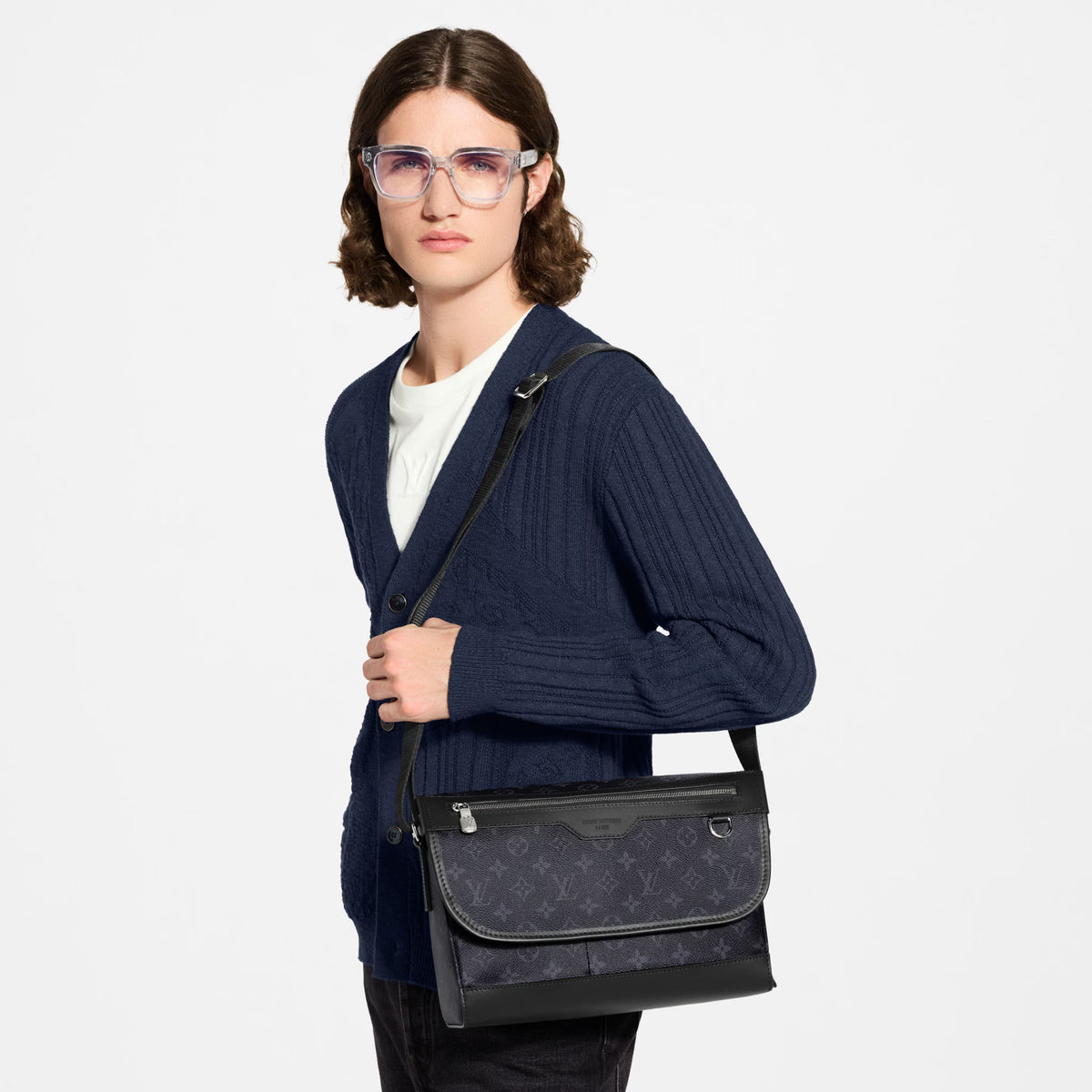 Black Coated Canvas Handbag Design 002 product image 8