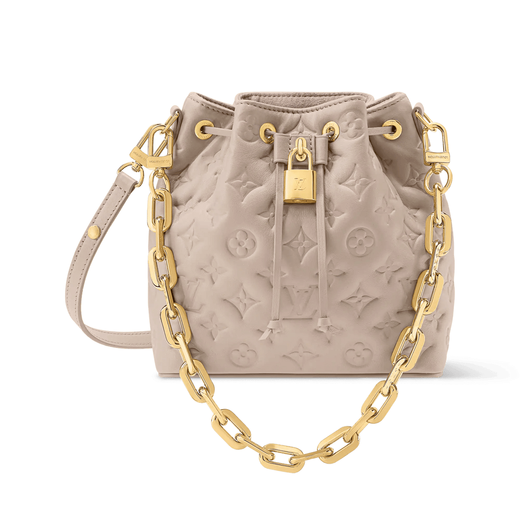 Embossed Lambskin Leather Bucket Bag product image 1