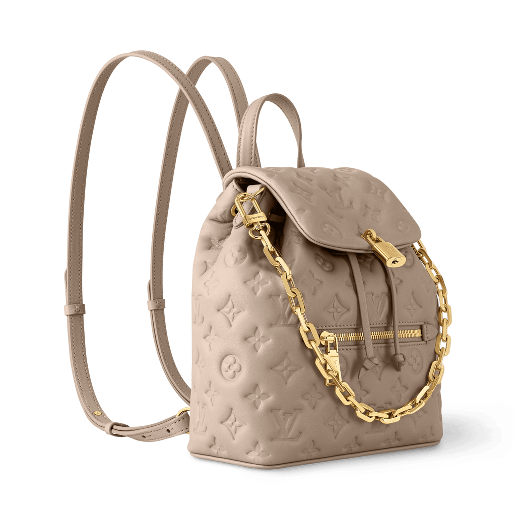Coussin PM Monogram Embossed Lambskin Leather Backpack M13358 For Women