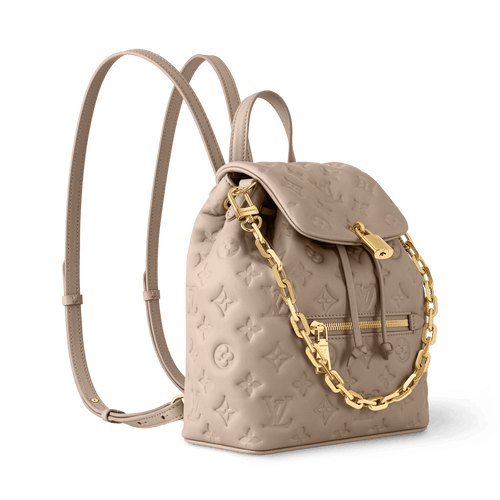 Coussin PM Monogram Embossed Lambskin Leather Backpack M13358 For Women
