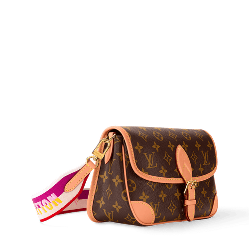 Diane Monogram Fuchsia Satchel For Women