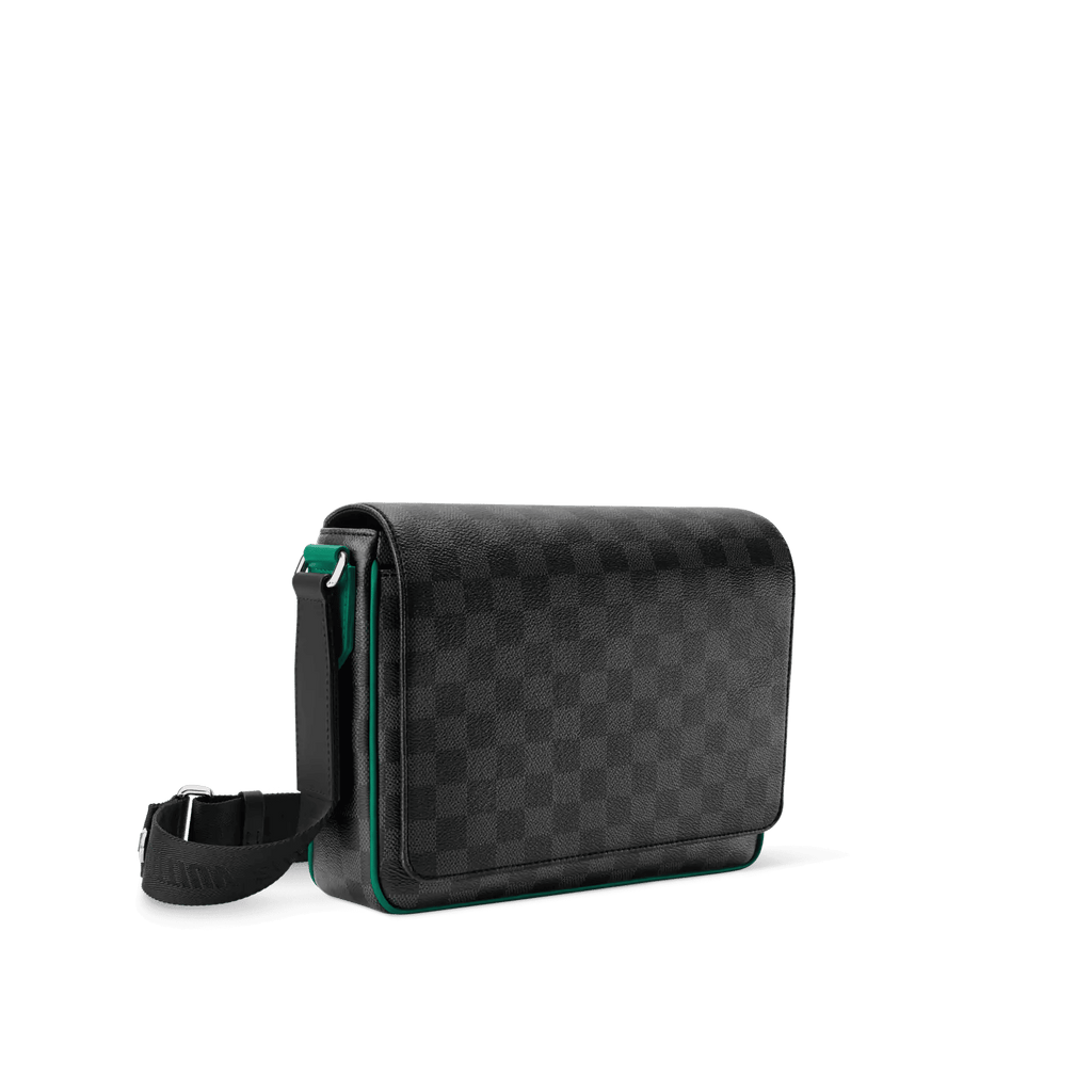 Men's Green Coated Canvas Handbag Design 002 product image 2