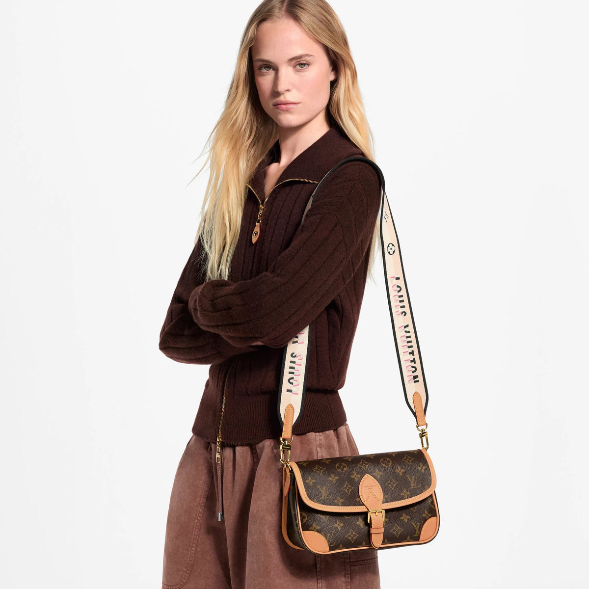 Diane Monogram Coated Canvas Satchel M45985 For Women