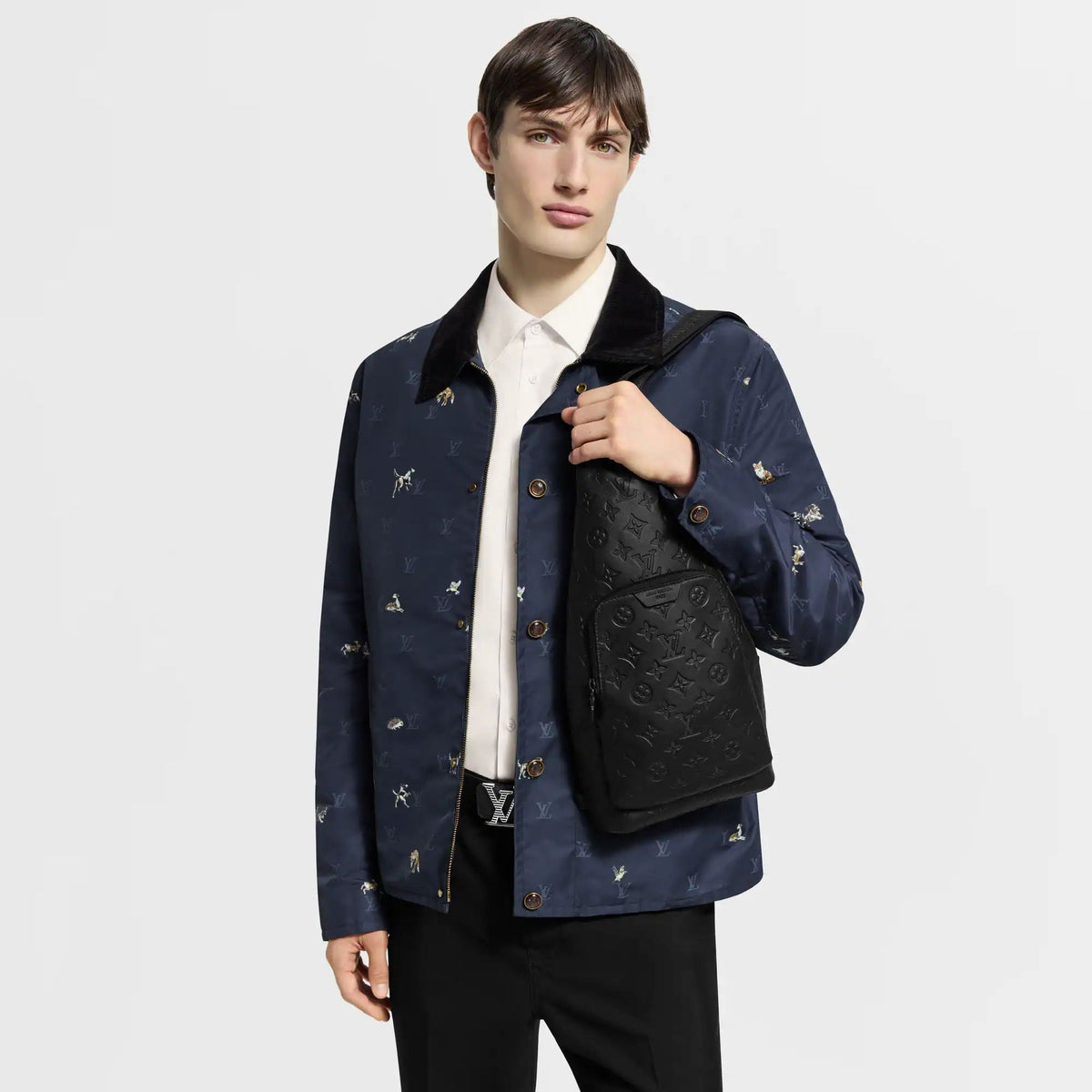 Duo Slingbag Black Shoes For Men