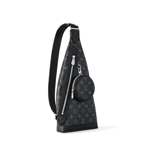 Duo Slingbag Monogram Black Shoes For Men