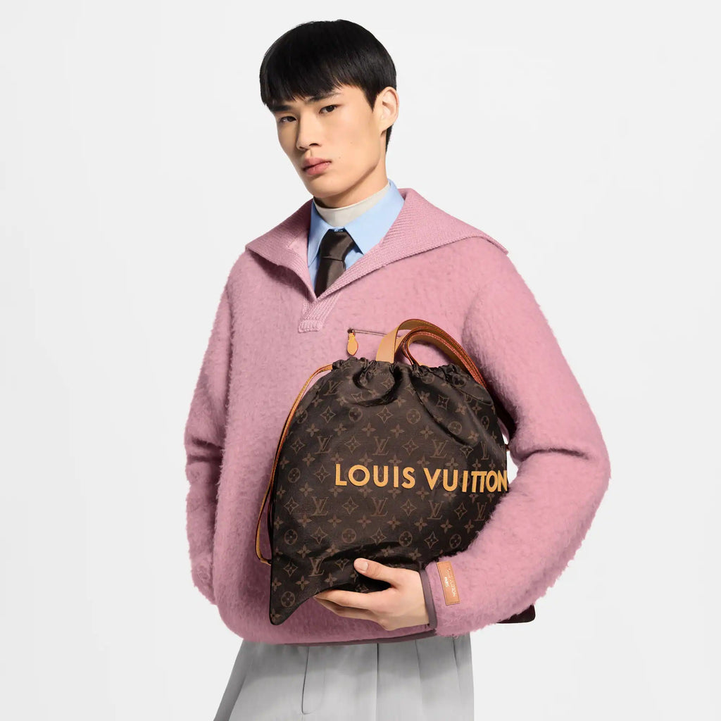 Dust Bag Tote MM Silk Tech Monogram Shoes For Men