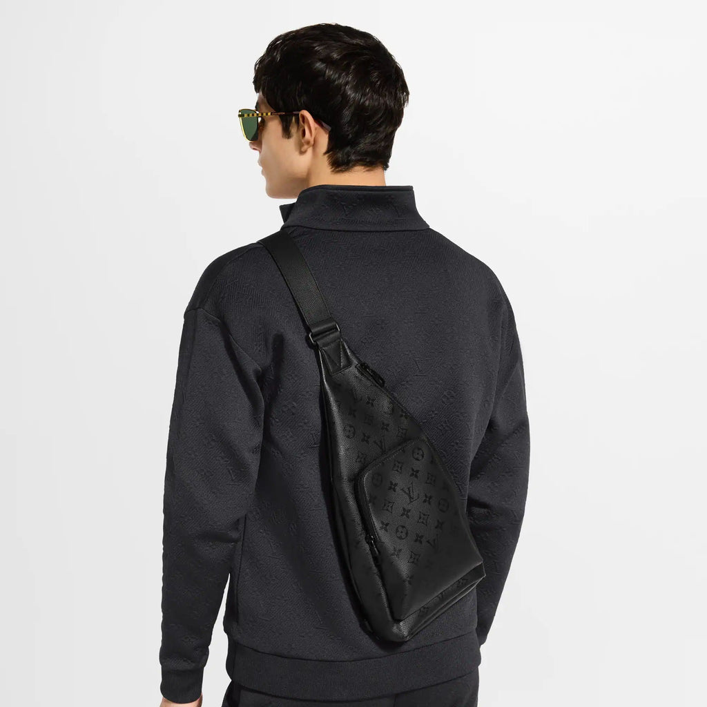 Duo Slingbag Monogram Midnight Black Shoes For Men