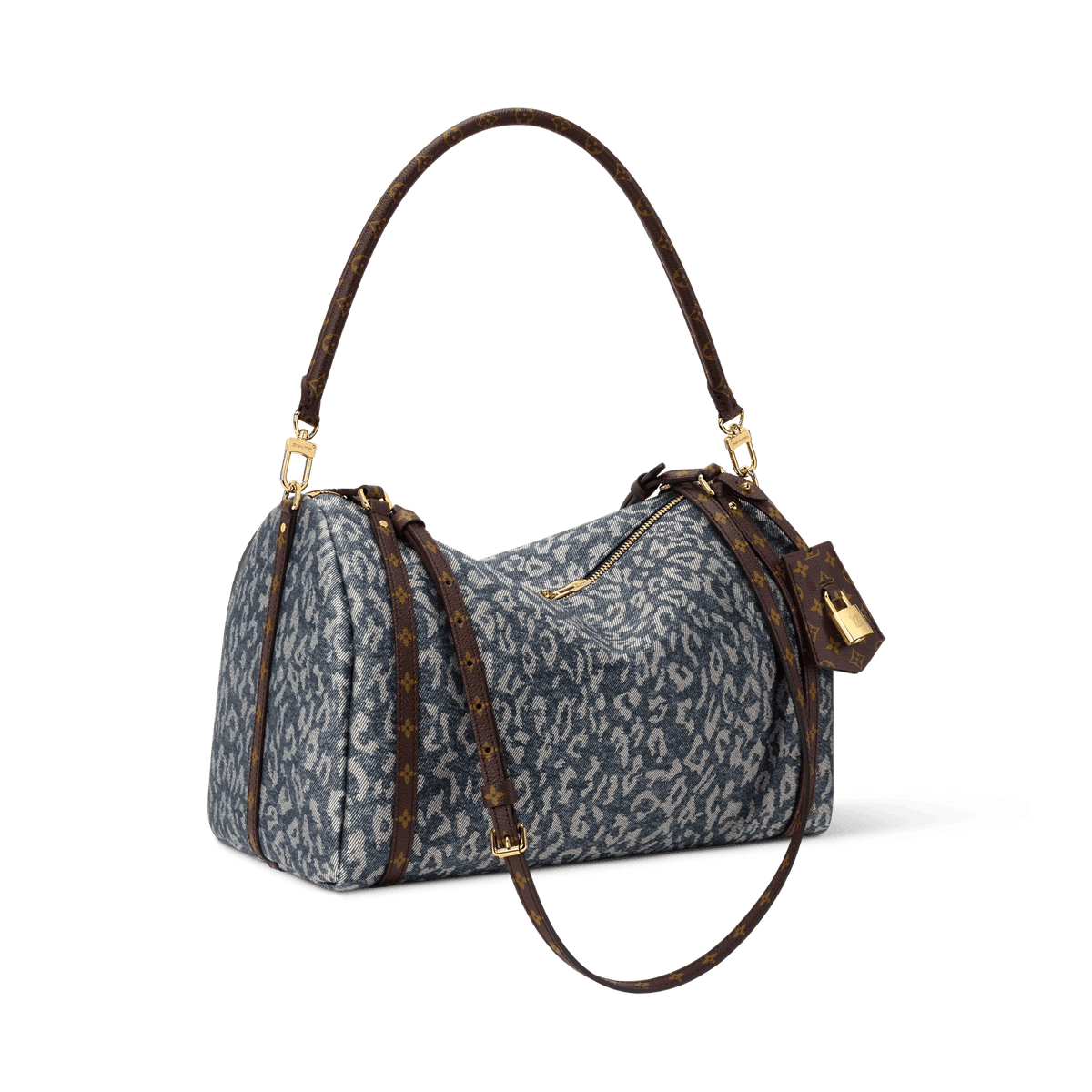 Express MM Wild Denim Silver Blue Tote Bag M3A388 For Women