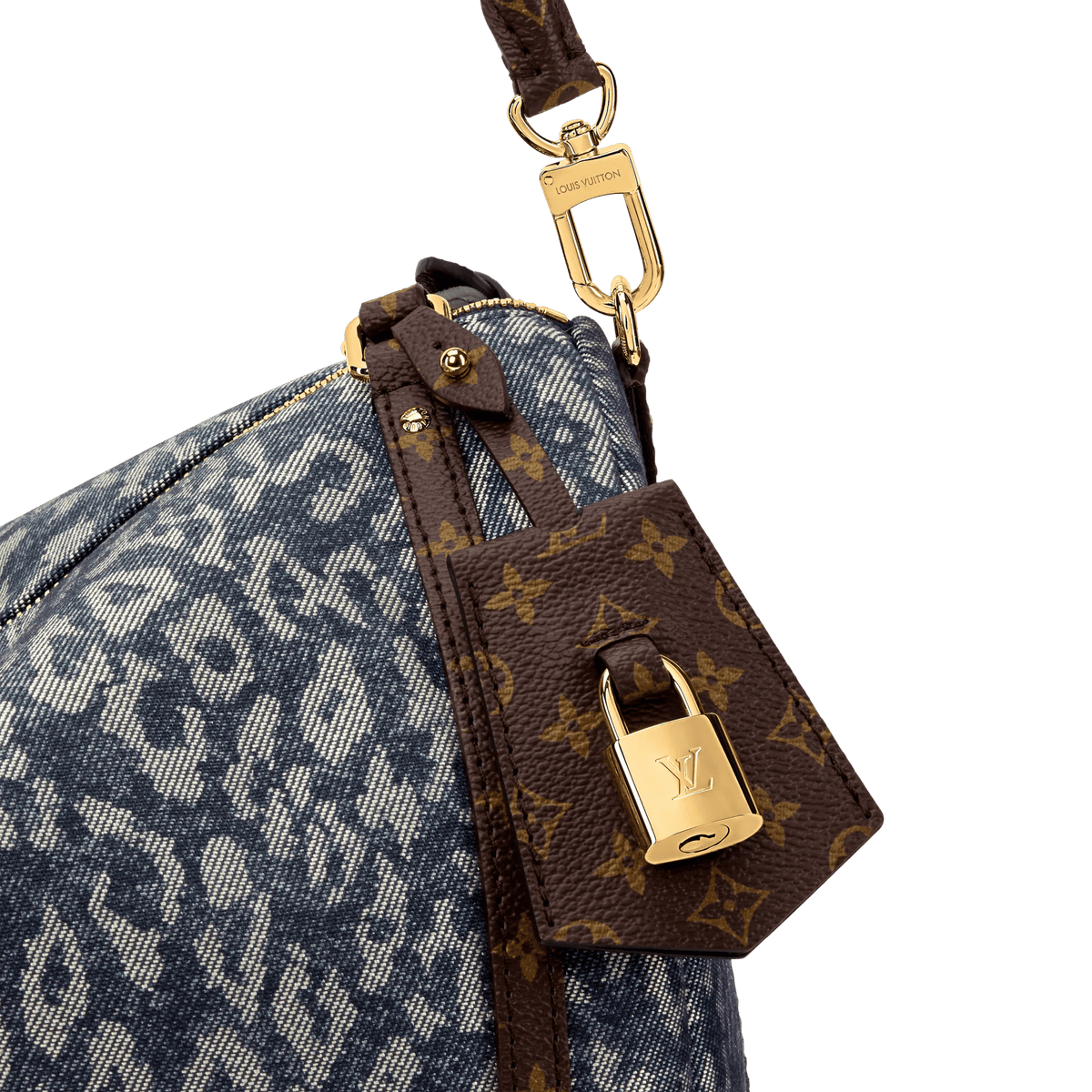 Express MM Wild Denim Silver Blue Tote Bag M3A388 For Women