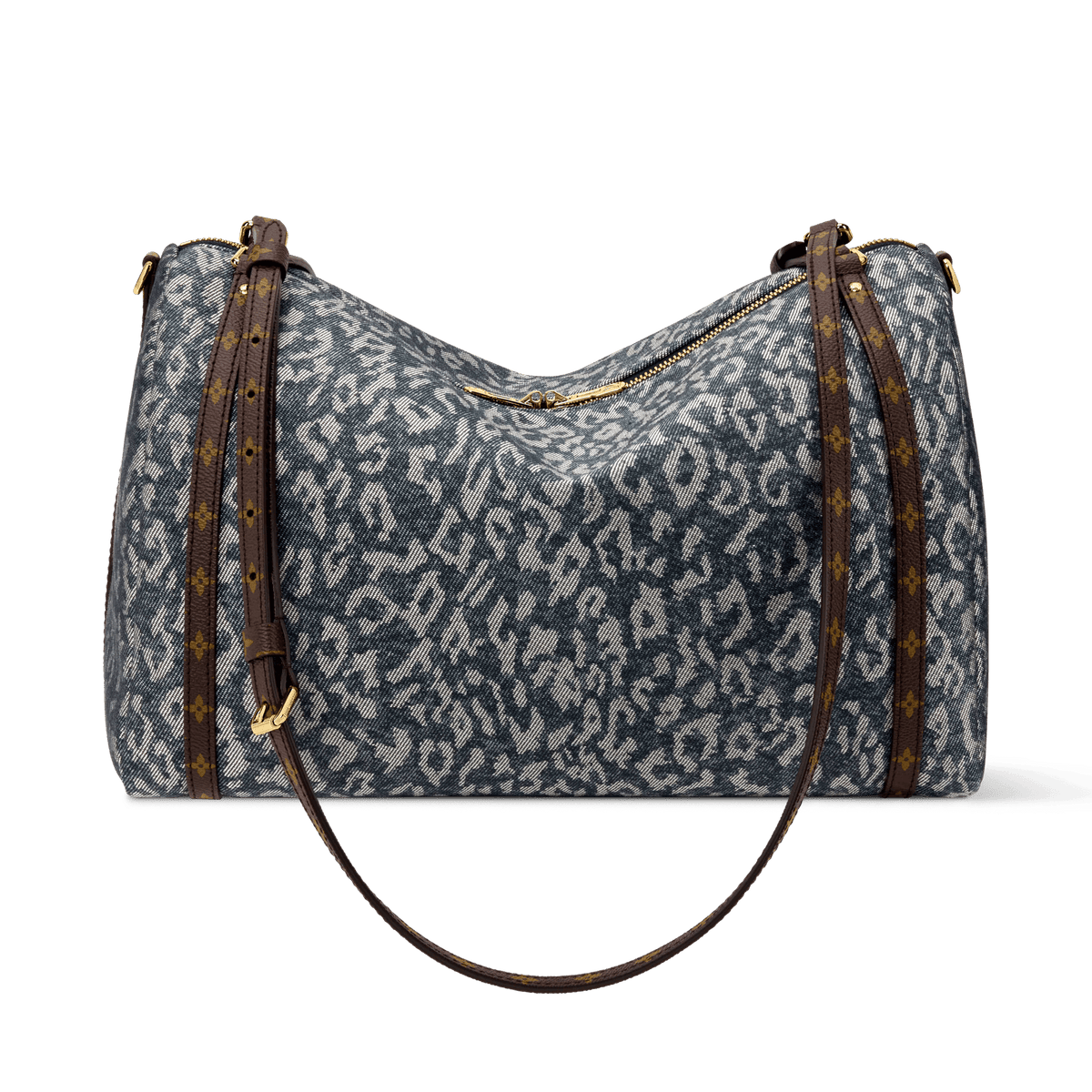 Express MM Wild Denim Silver Blue Tote Bag M3A388 For Women