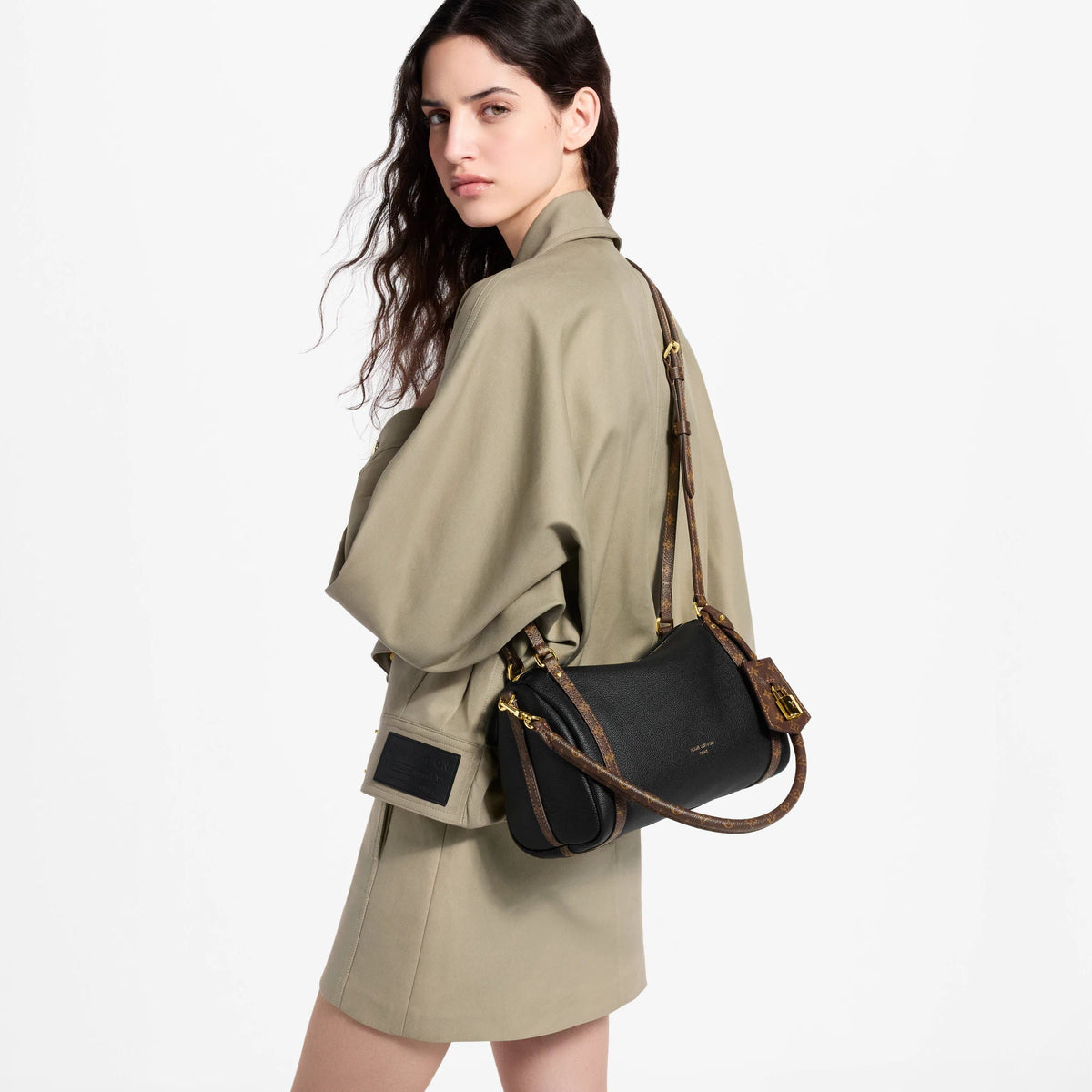 Express PM Oak Coton Calfskin Tote Bag For Women