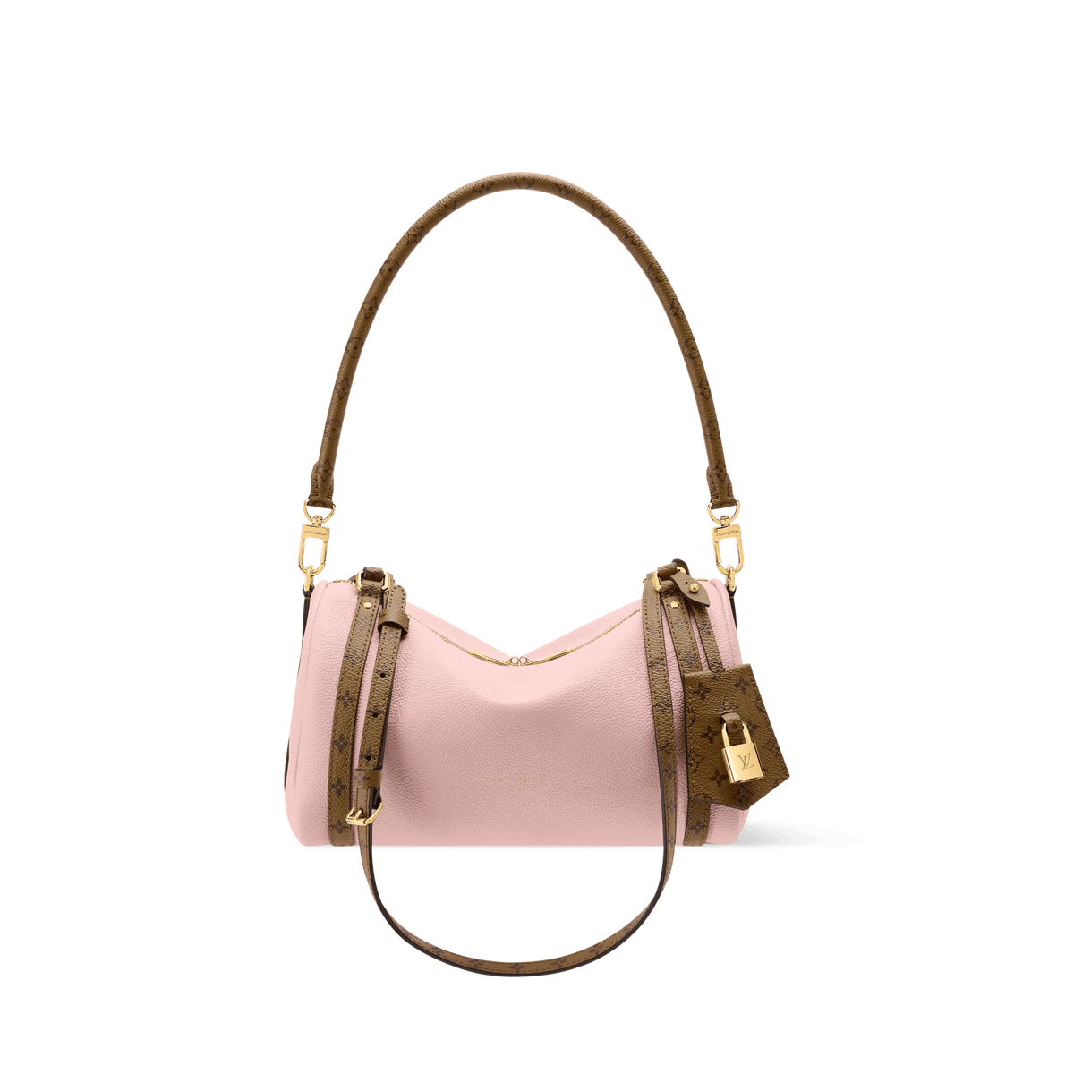 Express PM Petal Pink Calfskin Shoulder Bag For Women