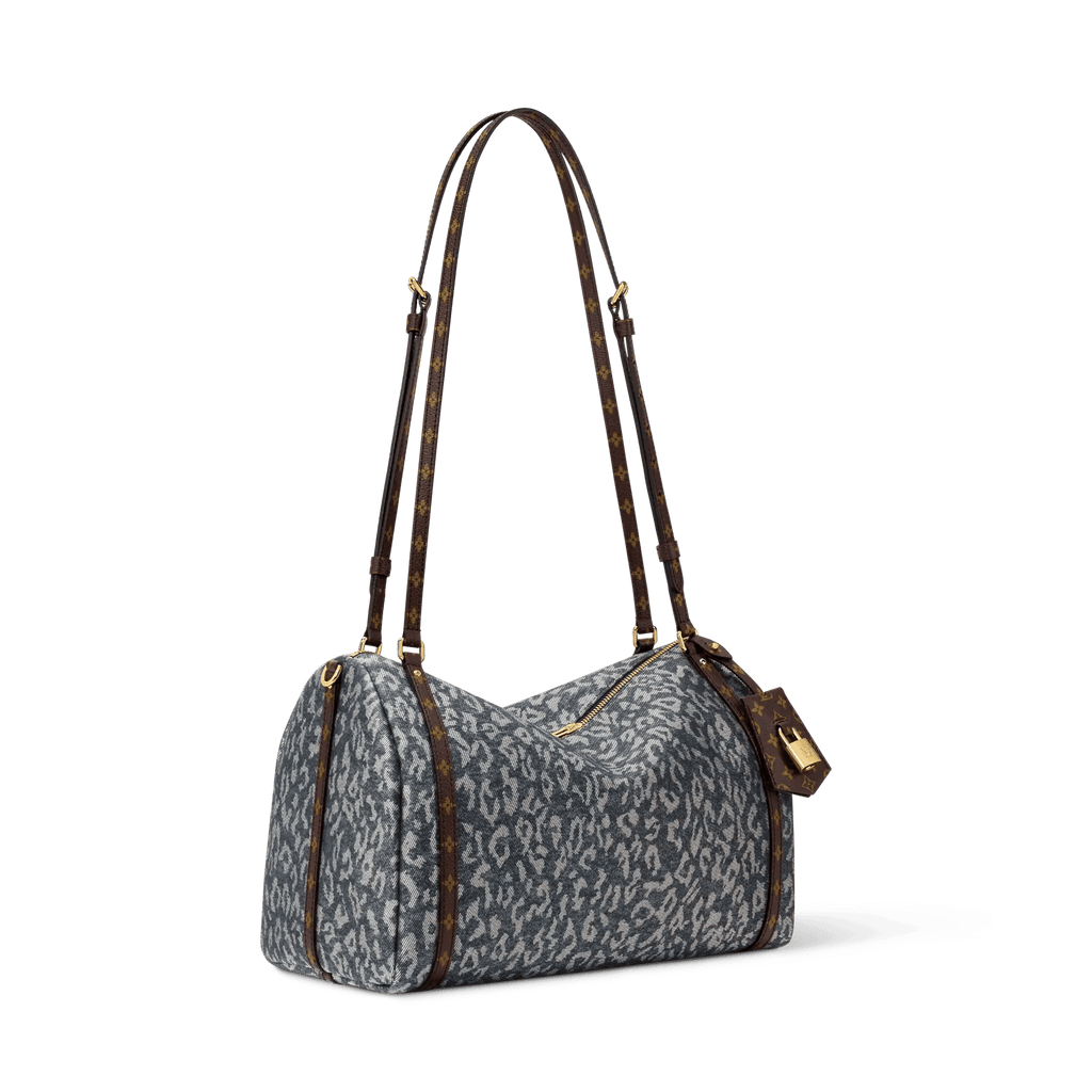 Express MM Wild Denim Silver Blue Tote Bag M3A388 For Women