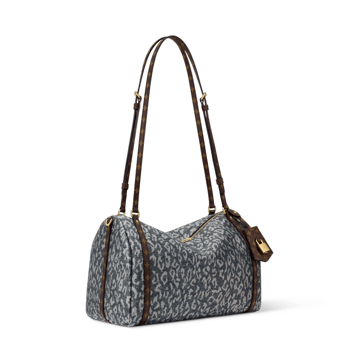Express MM Wild Denim Silver Blue Tote Bag M3A388 For Women