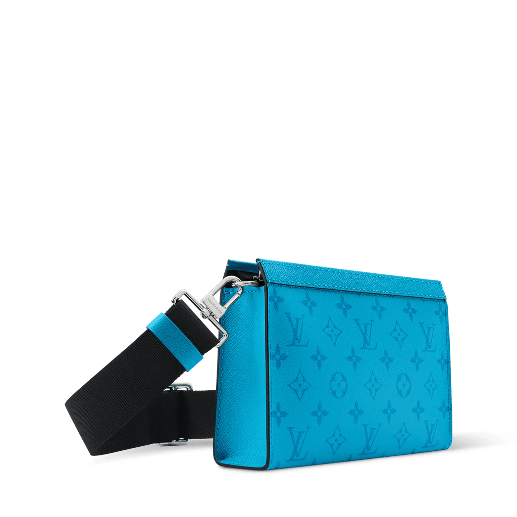 Gaston Wearable Wallet Monogram Taigarama Blue Lagoon For Men
