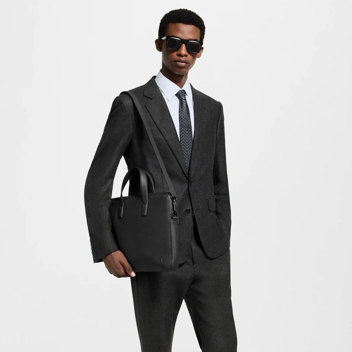 Men's Black Calfskin Handbag product image 5