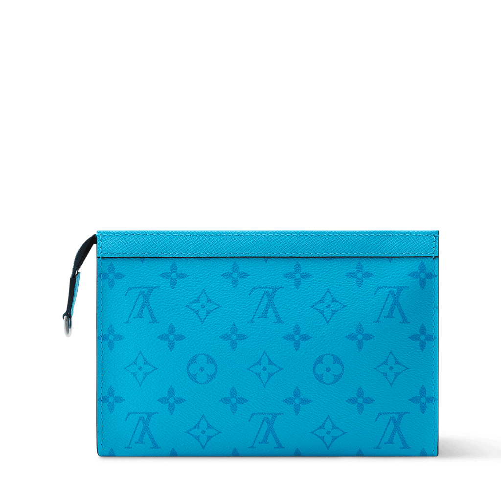 Gaston Wearable Wallet Monogram Taigarama Blue Lagoon For Men