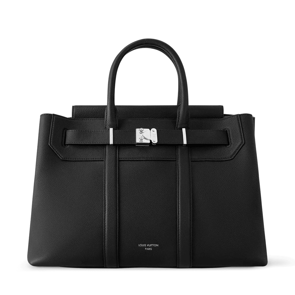 Georges Tote MM Cuir Millésime Calfskin Black For Men