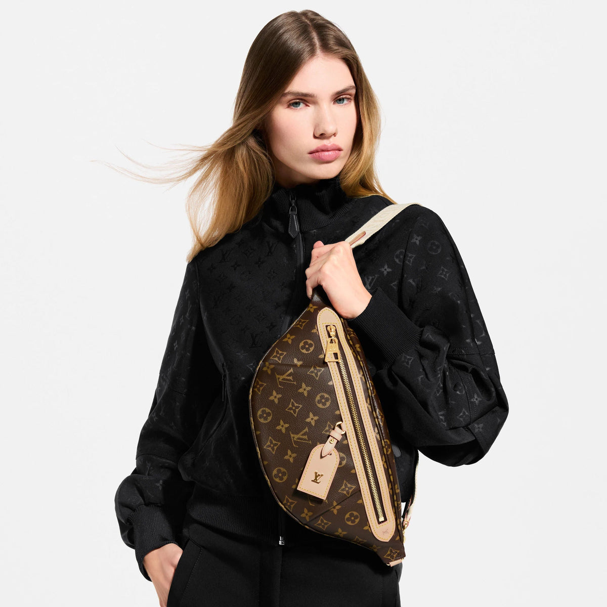 High Rise Monogram Canvas Bumbag For Women