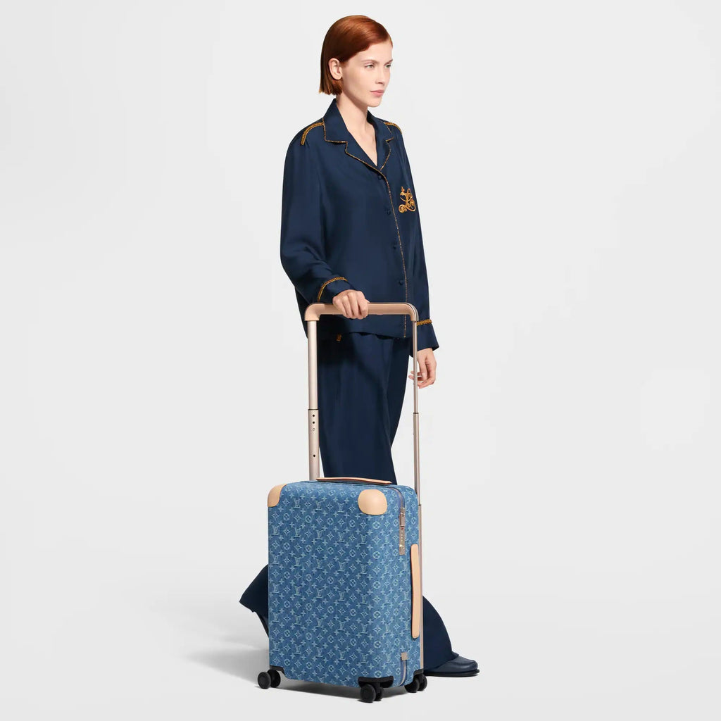 Horizon 55 Rolling Luggage Monogram Denim Blue M28386 Collection