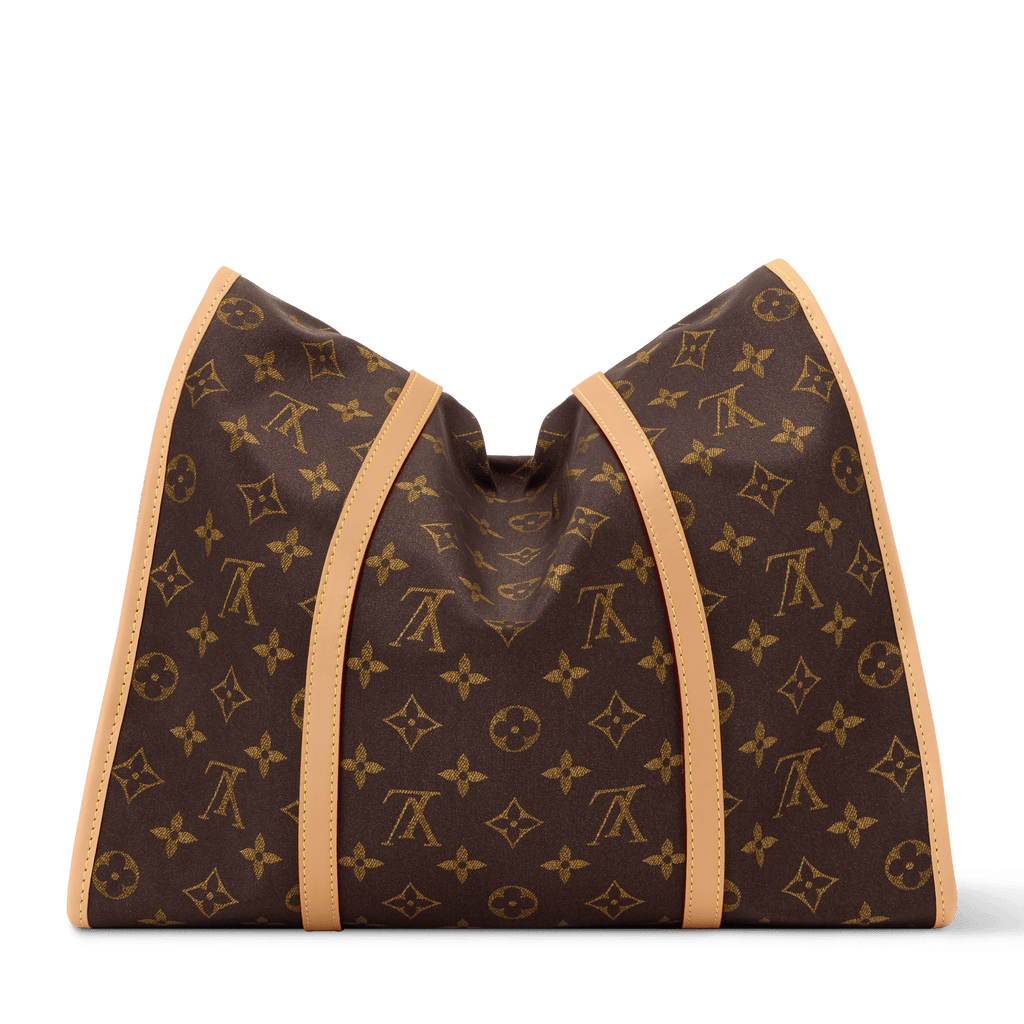 Jet Lag Luxury Handbag MM Monogram Silk Tech Gold-Toned Hardware