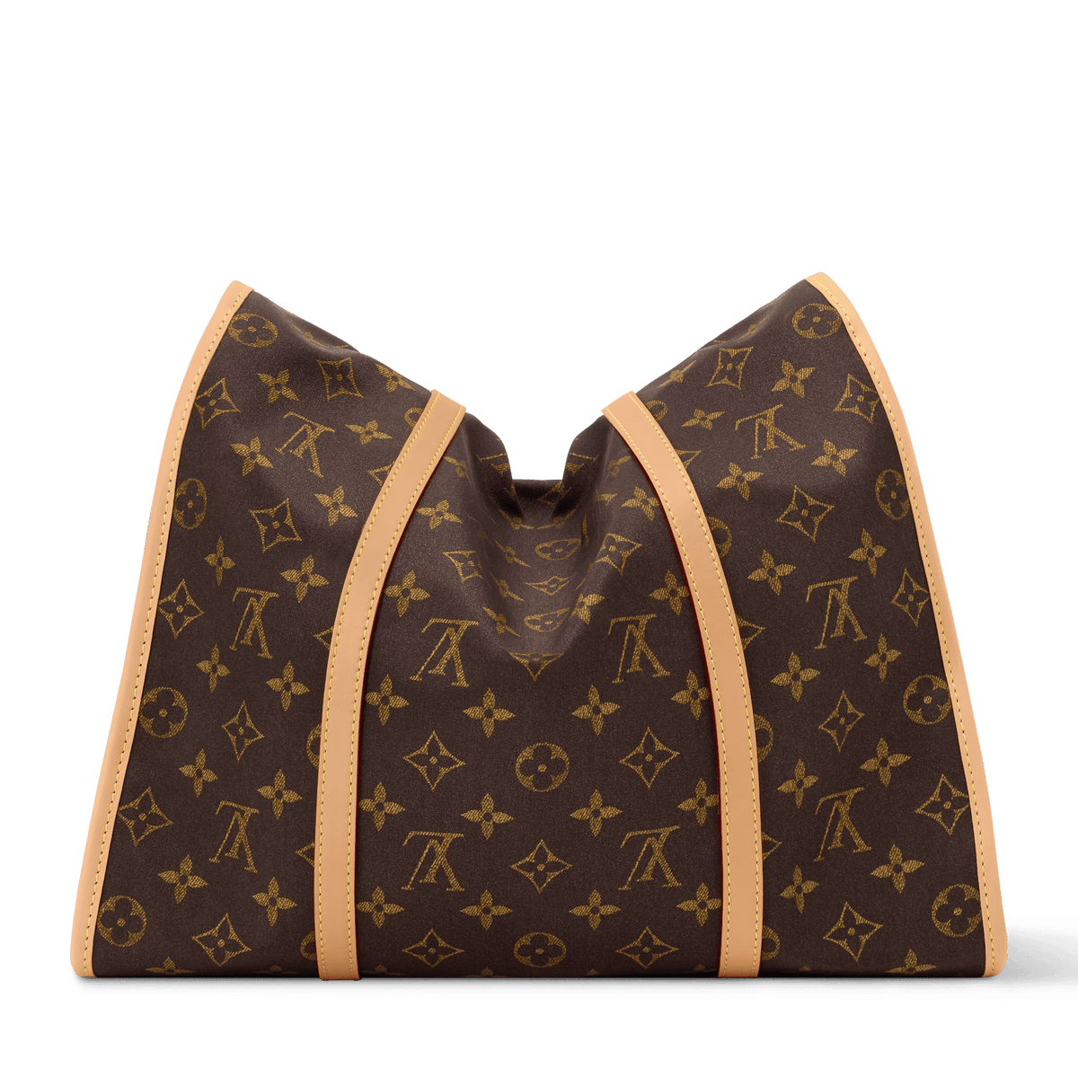 Jet Lag Luxury Handbag MM Monogram Silk Tech Gold-Toned Hardware