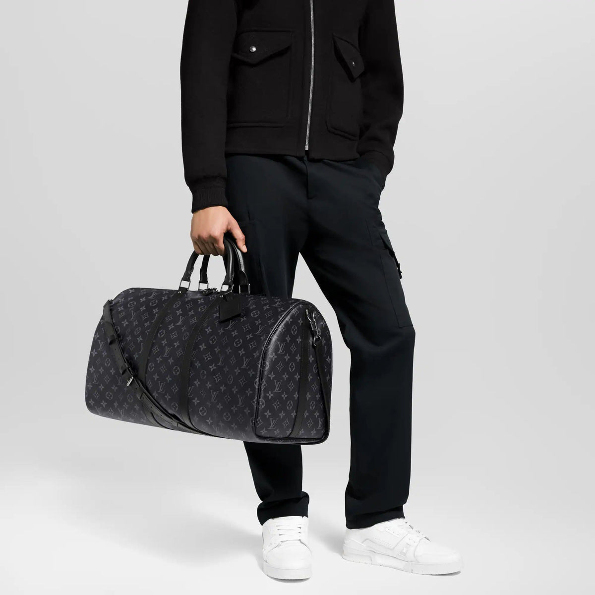 Gray Coated Canvas Travel Bag product image 6