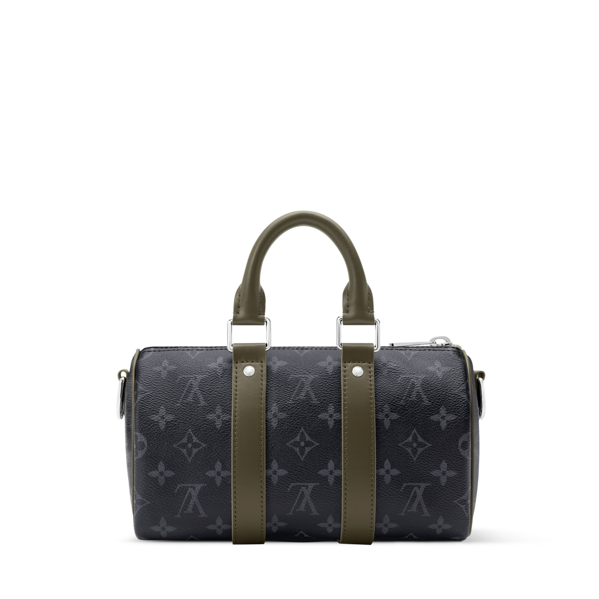 Green & Khaki Coated Canvas Handbag product image 12