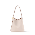Low Key Hobo PM Quartz Calf Leather Hobo Bag For Women