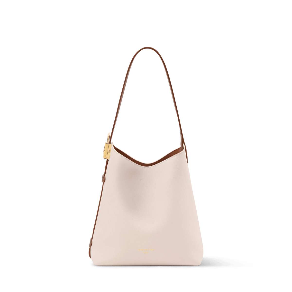 Low Key Hobo PM Quartz Calf Leather Hobo Bag For Women