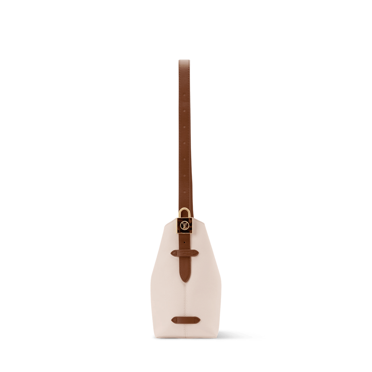 Low Key Hobo PM Quartz Calf Leather Hobo Bag For Women