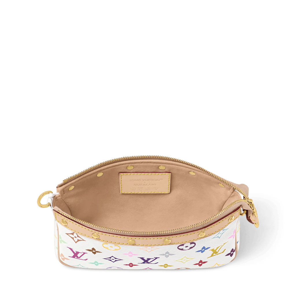 LV x TM Pochette Accessoires Multicolore Blanc M13404 For Women