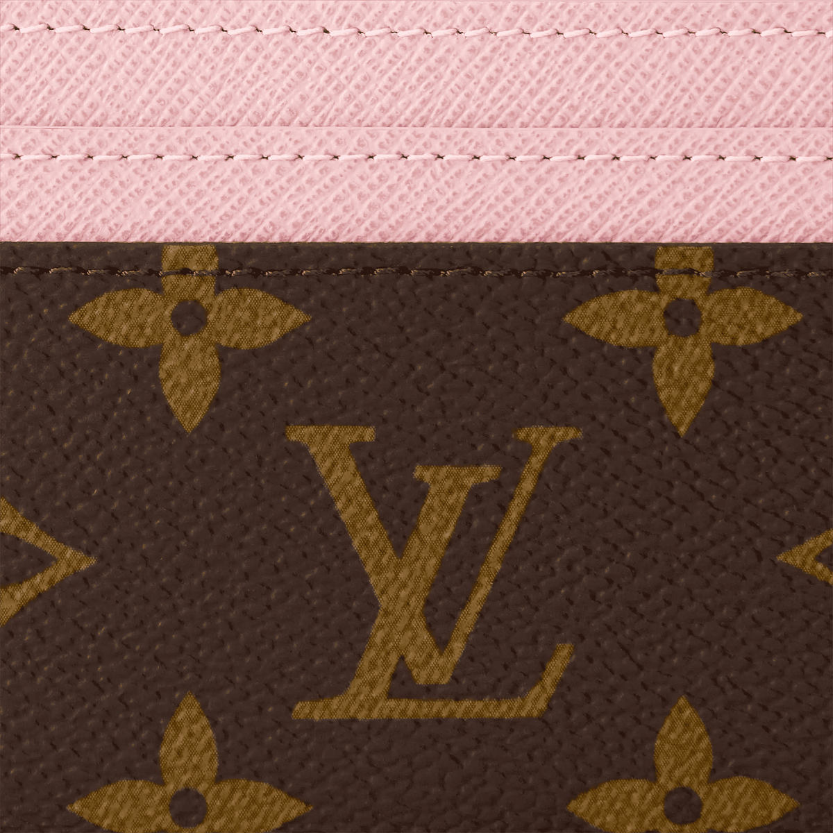 LV Charms Card Holder Monogram Coated Canvas Card Holder M82739 For Women