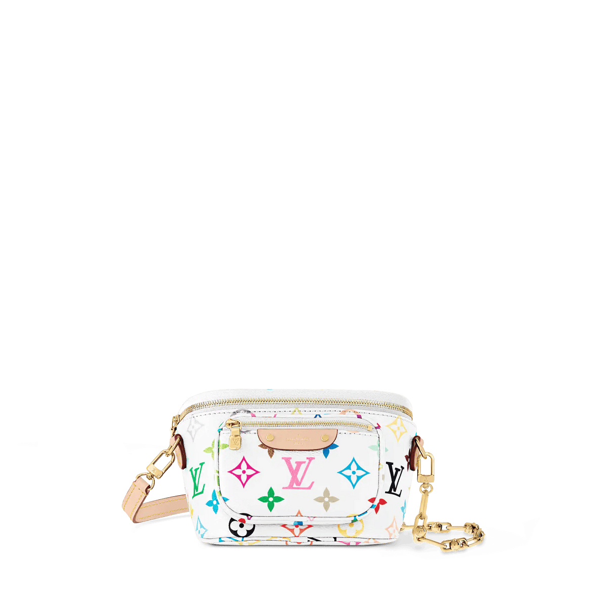 Mini Coated Canvas & Cowhide Belt Bag product image 1