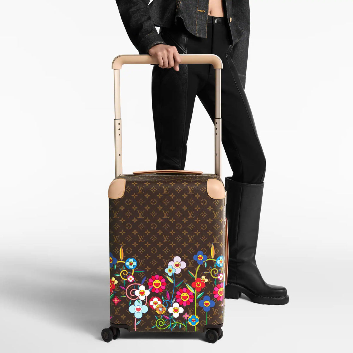 Horizon 55 Rolling Suitcase Monogram Garden M28237 Collection