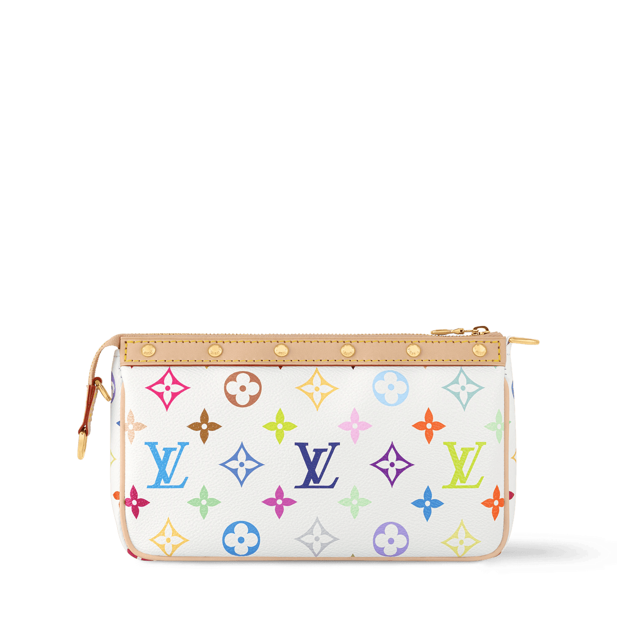 LV x TM Pochette Accessoires Multicolore Blanc M13404 For Women