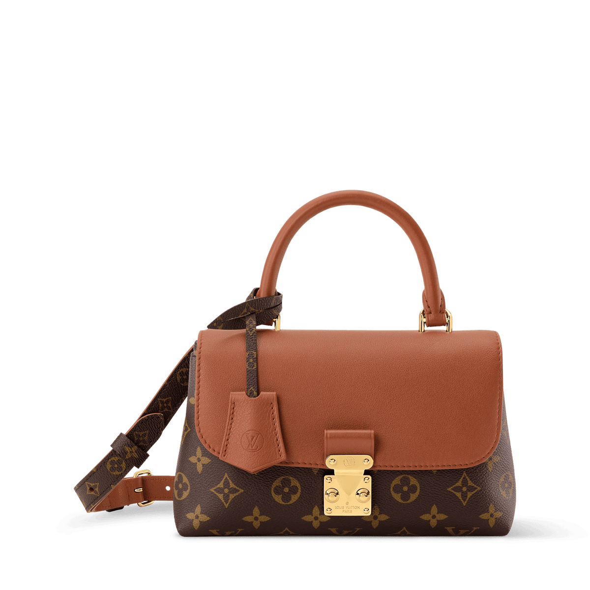 Coated Canvas & Leather Shoulder Bag Design 002 product image 1