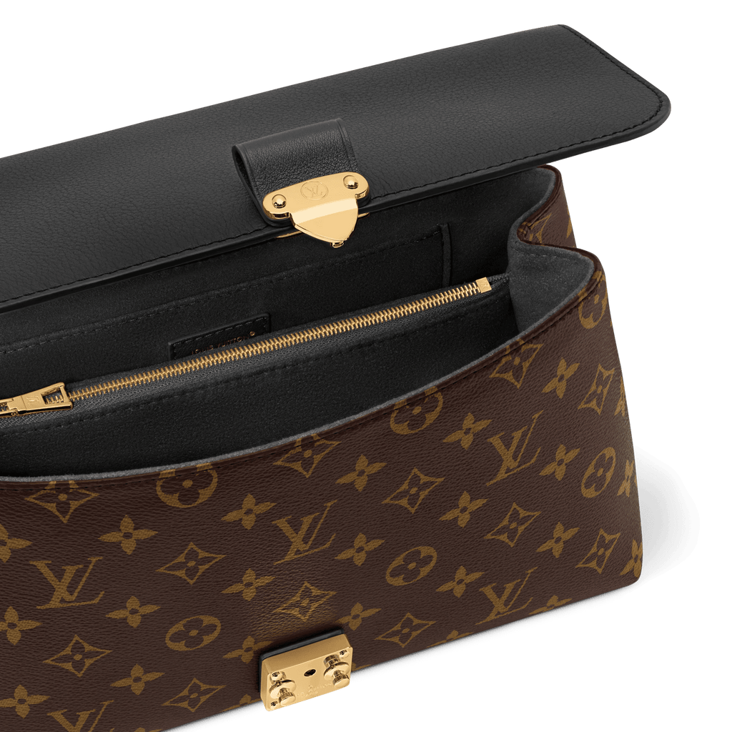 Madeleine PM Monogram Black Leather Shoulder Bag M28610 For Women