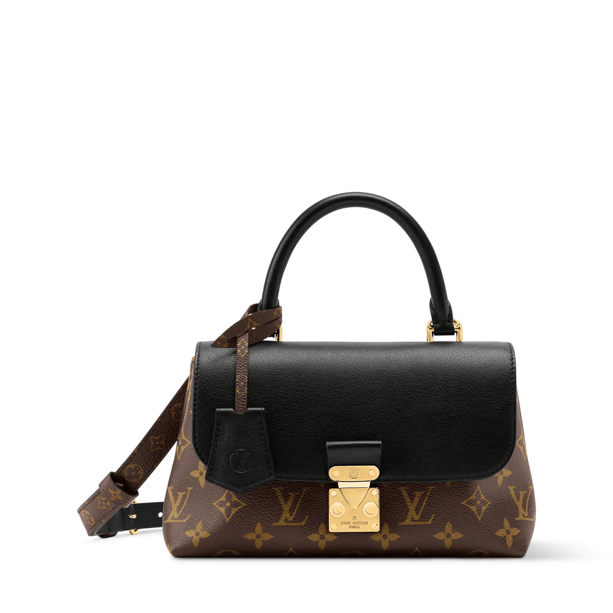 Madeleine BB Monogram Black Coated Canvas Shoulder Bag M27511 For Women