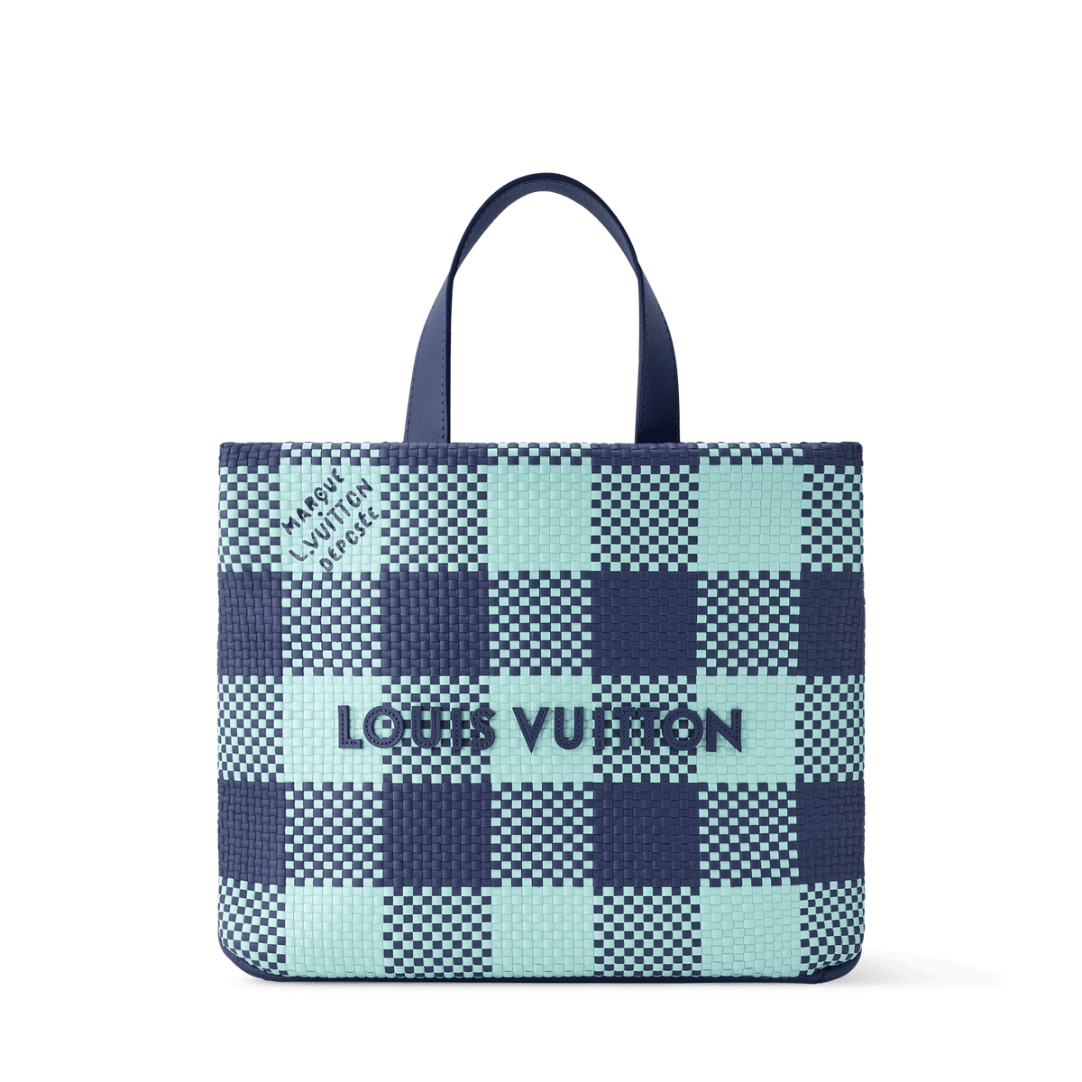 Mini Shopper Tote Monogram Damier Blue For Men
