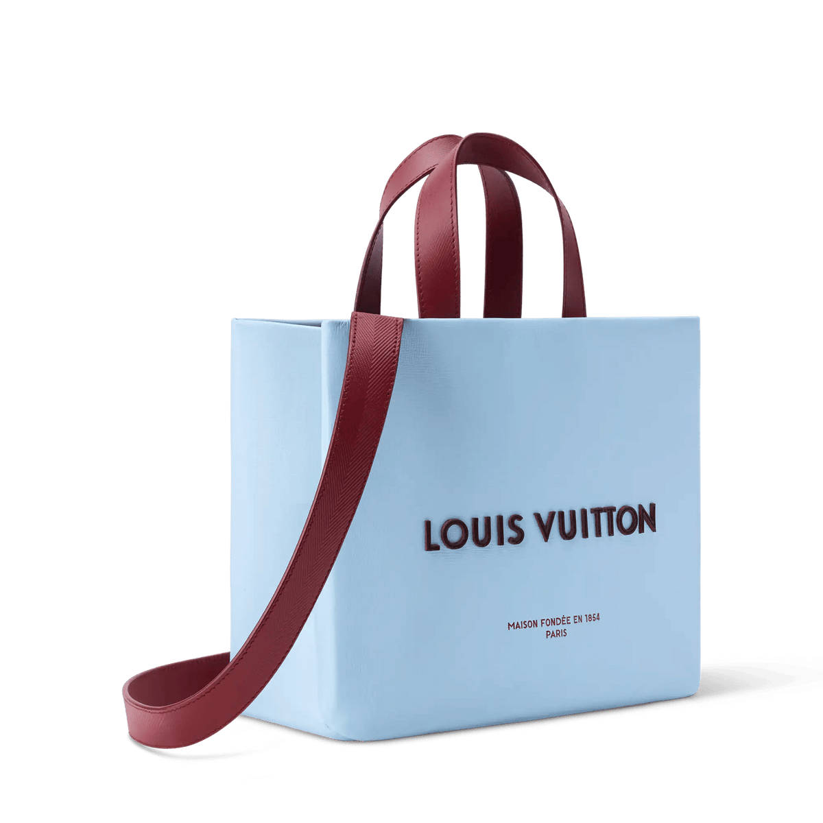 Blue Mini Calfskin Leather Tote Bag product image 3