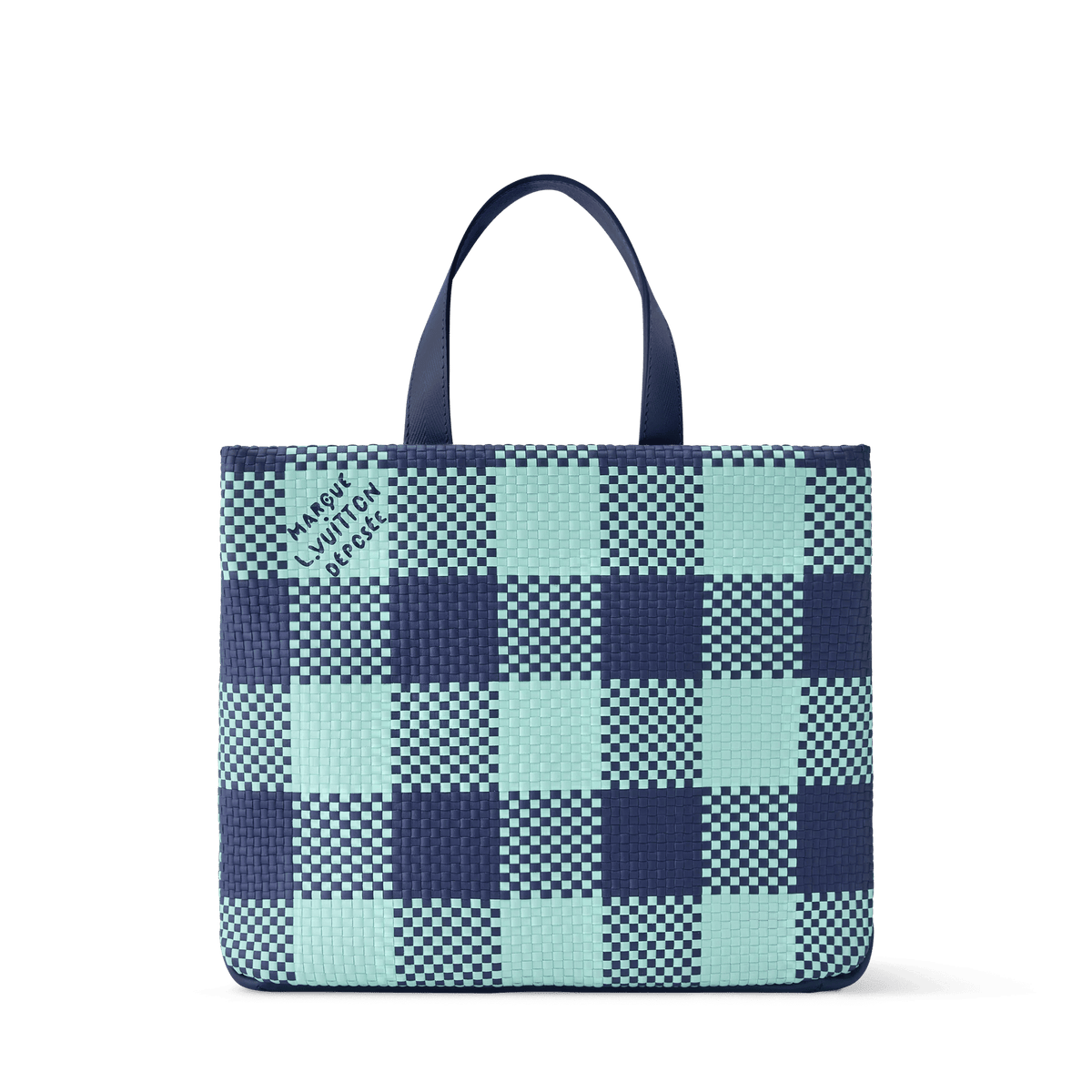 Mini Shopper Tote Monogram Damier Blue For Men