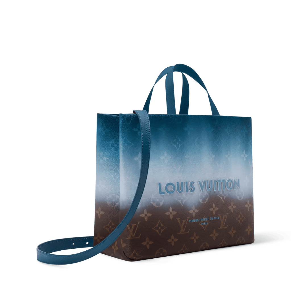 Blue Mini Coated Canvas Tote Bag product image 2