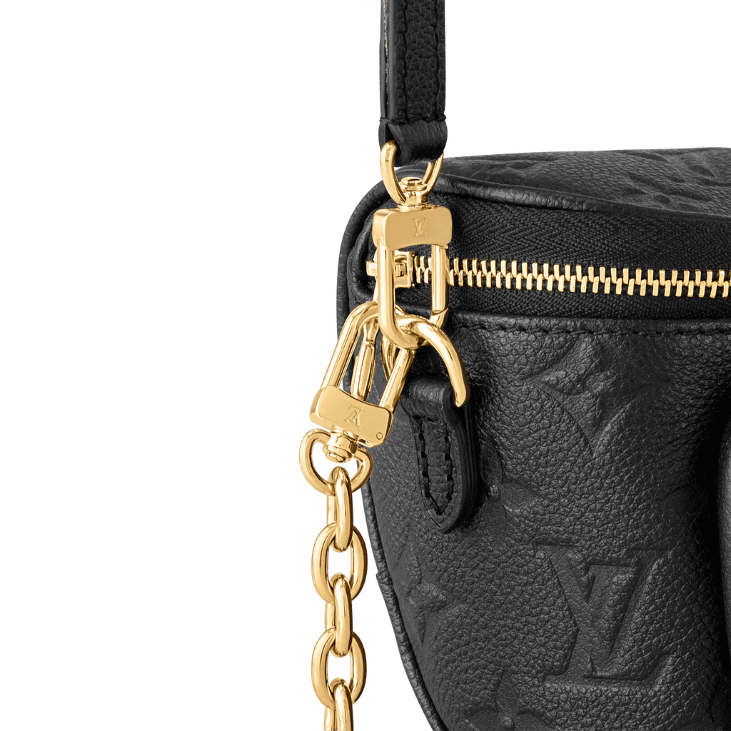 Mini Bumbag Black Monogram Empreinte Leather Belt Bag M46917 For Women