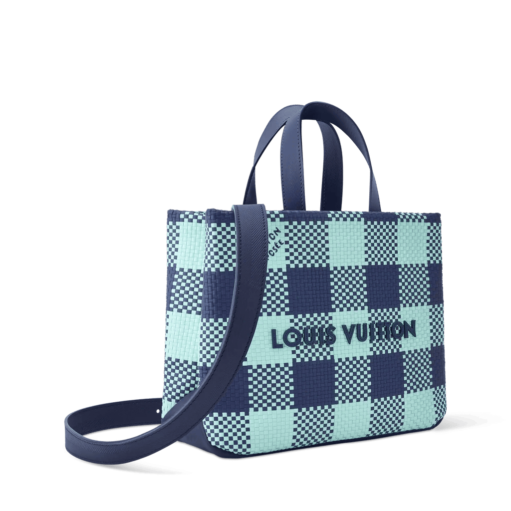 Mini Shopper Tote Monogram Damier Blue For Men