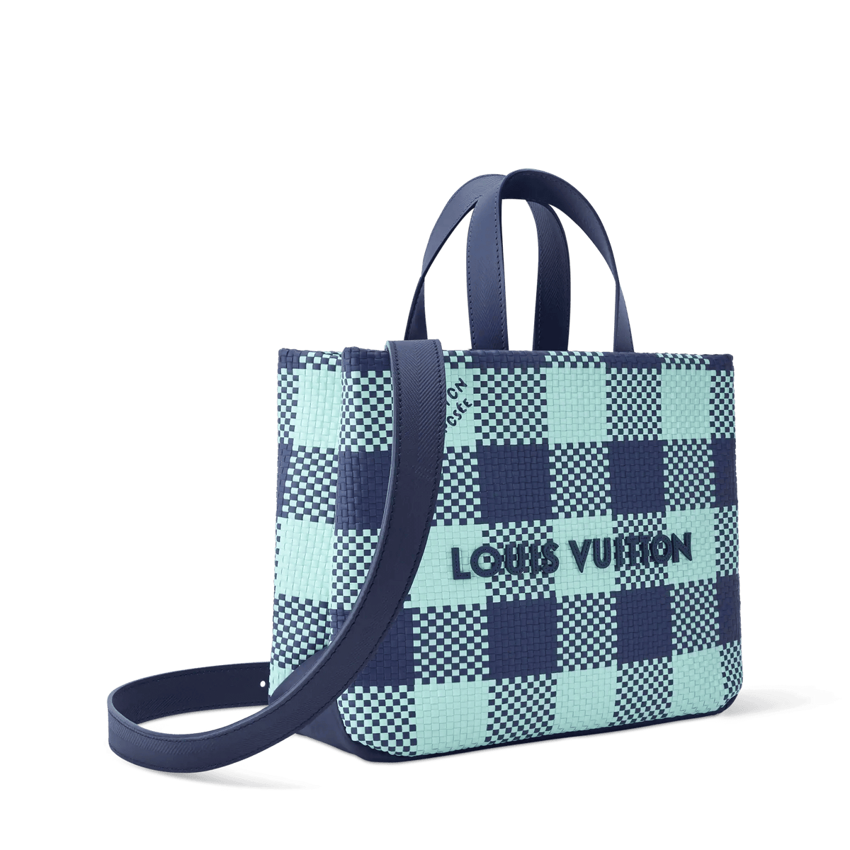 Mini Shopper Tote Monogram Damier Blue For Men