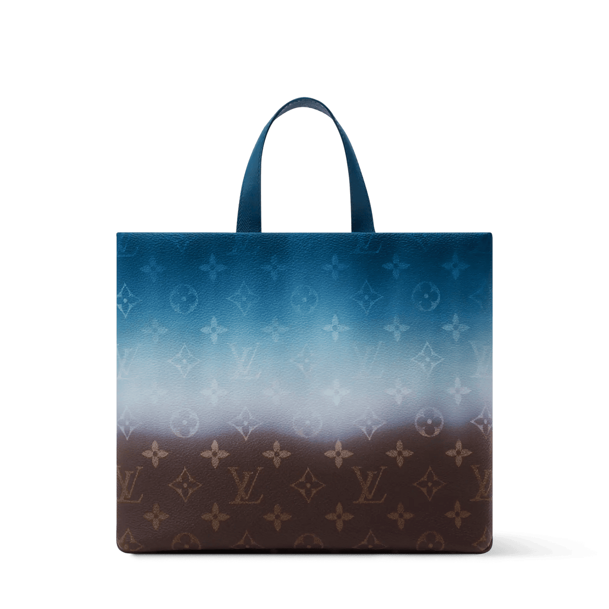 Mini Shopper Tote Monogram Pigment Blue For Men