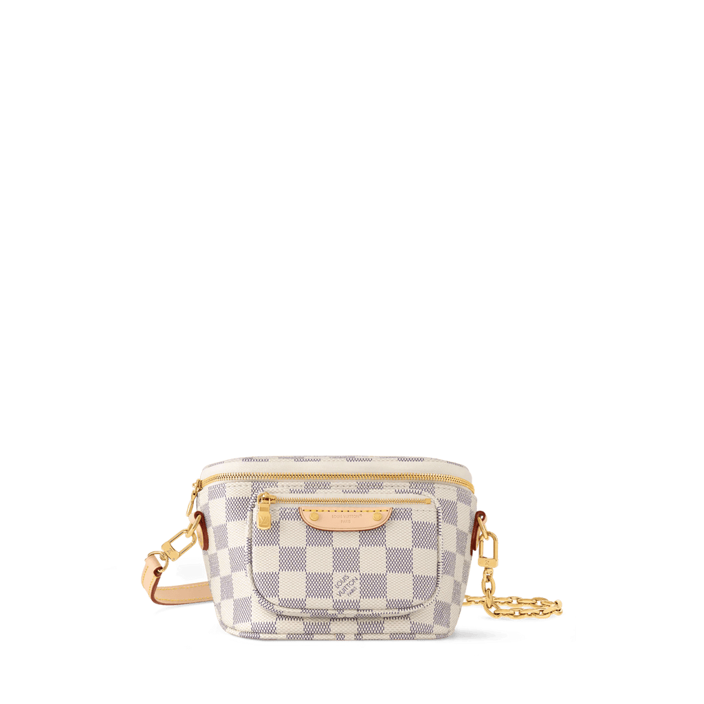Mini Bumbag Damier Azur Canvas Waist Bag N00130 For Women