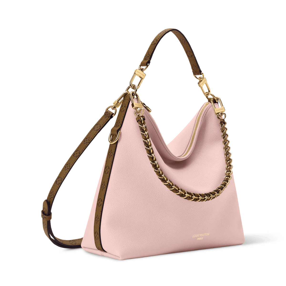 Pink Canvas & Calfskin Leather Handbag product image 2