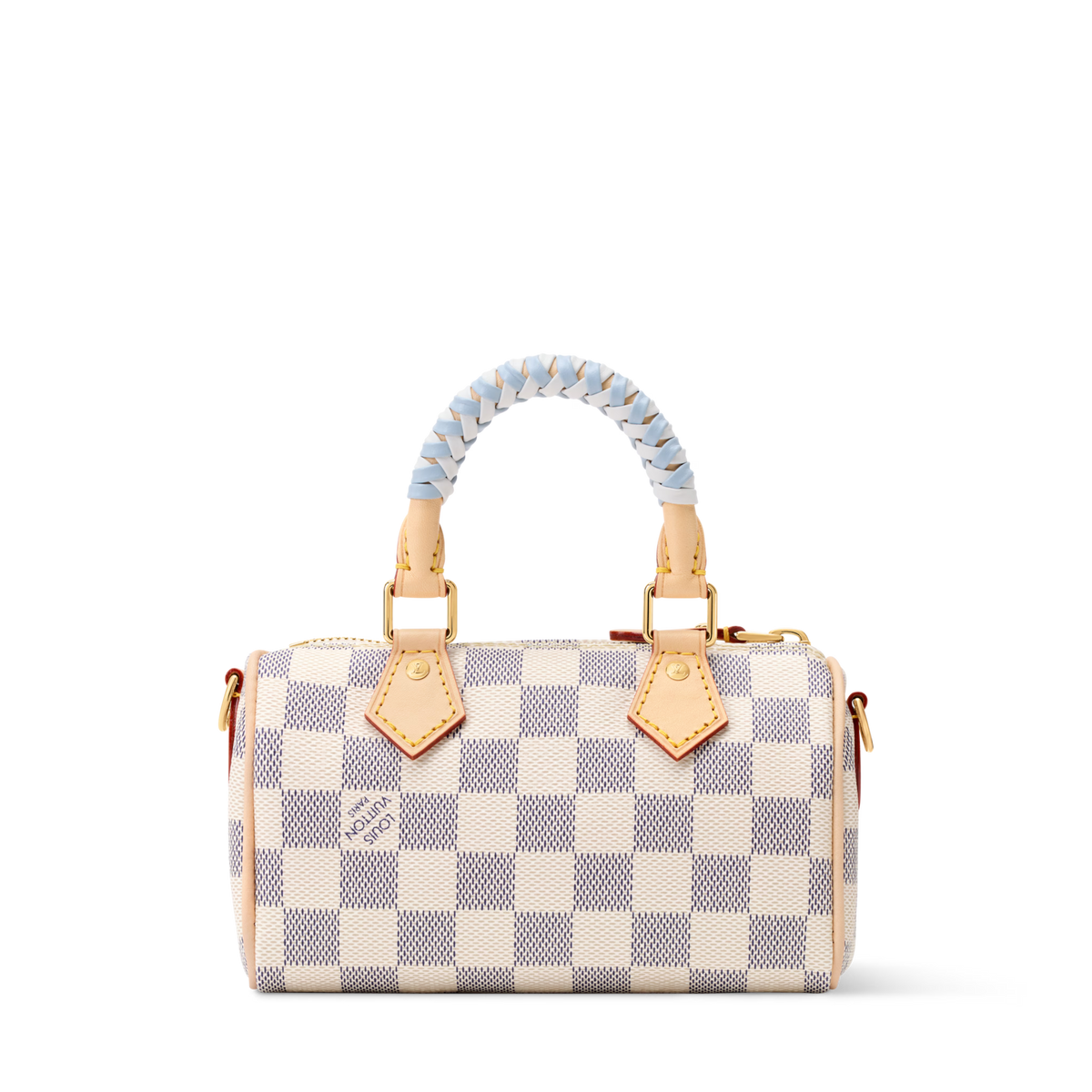 White & Blue Coated Canvas Handbag product image 6